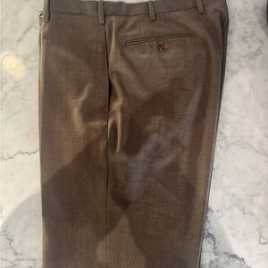 INCOTEX Venezia 1951 Super 100s Wool Dress Pants 36x29 Brown Straight Fit Italy